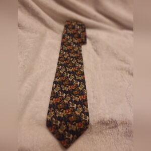 Vintage Salvatore Ferragamo Horse Print Silk Tie